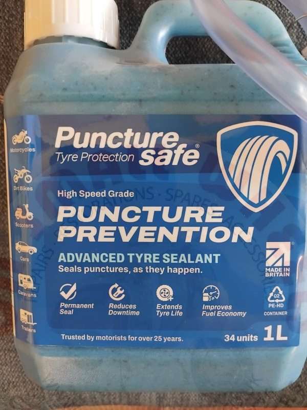 Vespa Lambretta Motorcycle PunctureSafe Puncture Prevention Fluid - Image 3