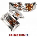 Vespa PX T5 LML Clear Lexus Indicator Lamp Units Complete