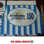 Lambretta 150 Special Blue Stripped Mudflap