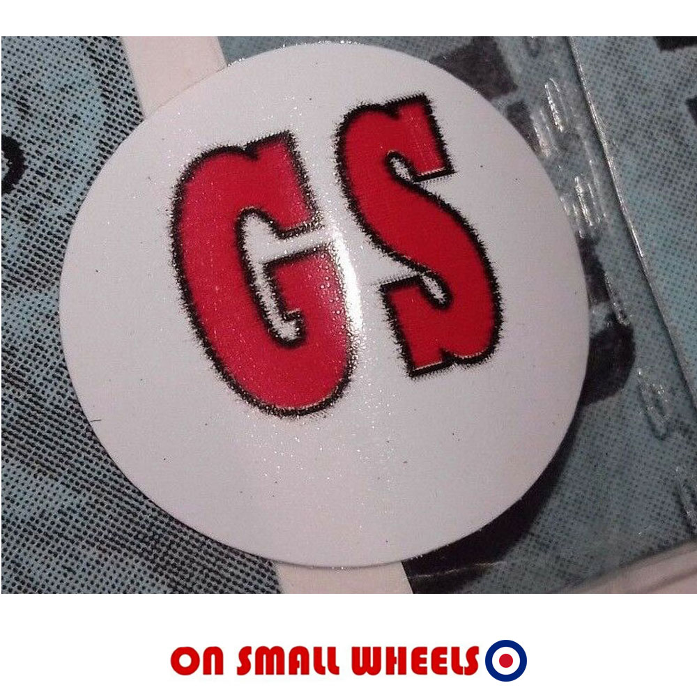 thumbnail image 2 of VESPA Red Sticker/Decal 75mm OVAL - HIGH GLOSS DOMED GEL - SCOOTER - MOPED 2 of 6