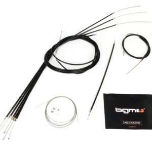 Lambretta 125 150 200 GP DL Grand Prix Black PE Lined BGM Cable Set