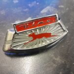 Lambretta Red & Silver ULMA Horn Cover Horn casting Badge S2 & S3 TV SX LI