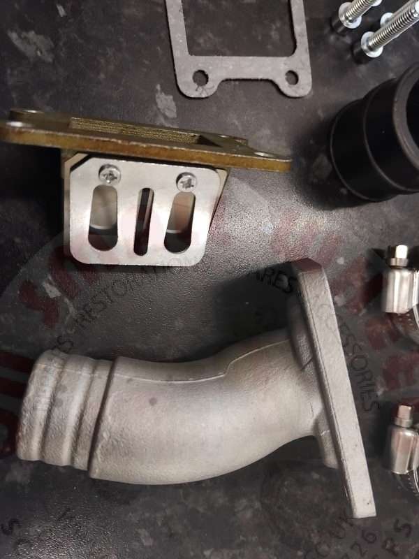 VMC PowerFlow Reed Valve Intake For V range 2 stud 24mm carburetors - Image 3