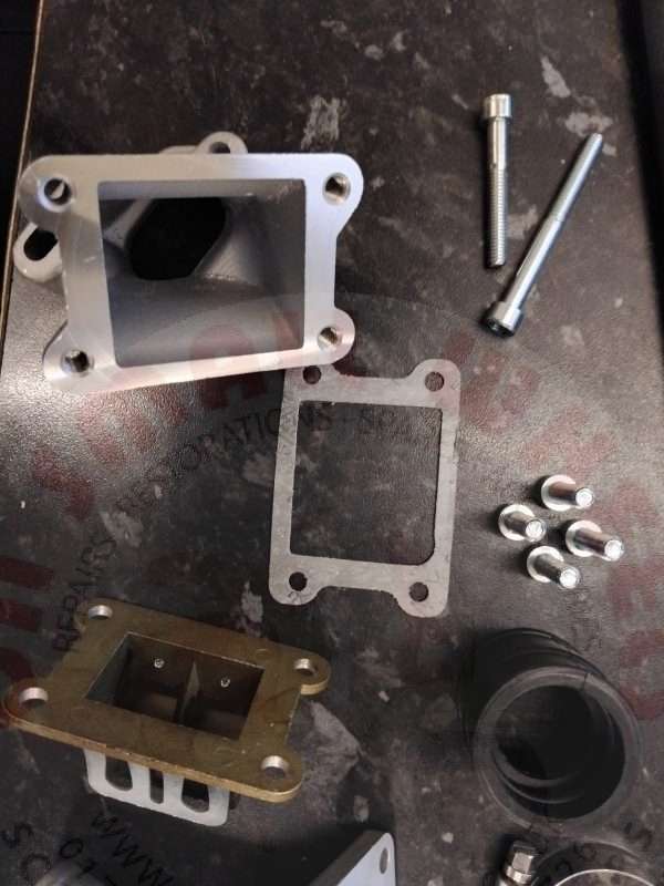 VMC PowerFlow Reed Valve Intake For V range 2 stud 24mm carburetors - Image 4