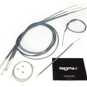 Lambretta 125 150 175 200 LI, SX, TV Grey PE Lined BGM Cable Set
